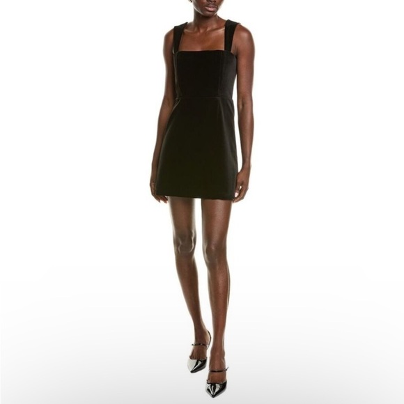 Alice + Olivia Taylum Velvet Mini Dress - Picture 2 of 8